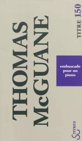 Couverture du produit · Embuscade pour un piano