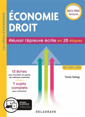 Couverture du produit · Économie-Droit - Réussir l'épreuve écrite en 20 étapes Bac Pro (2019) - Pochette élève