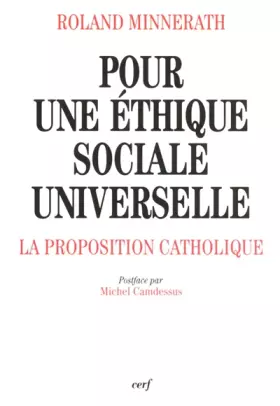 Couverture du produit · Pour une éthique sociale universelle