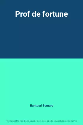 Couverture du produit · Prof de fortune