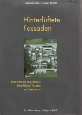 Couverture du produit · Hinterlüftete Fassaden