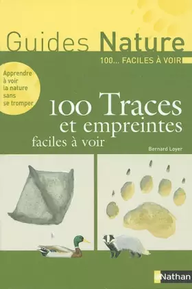 Couverture du produit · 100 traces et empreintes