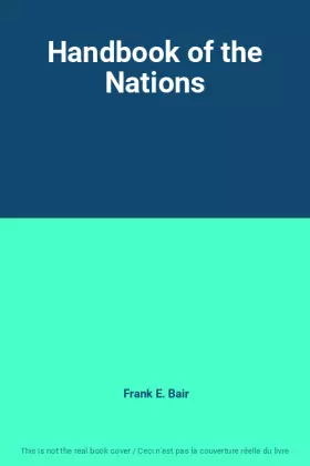 Couverture du produit · Handbook of the Nations