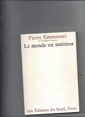 Couverture du produit · Le Monde est intérieur