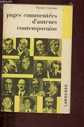 Couverture du produit · PAGES COMMENTES D'AUTEURS CONTEMPORAINS - TOME I