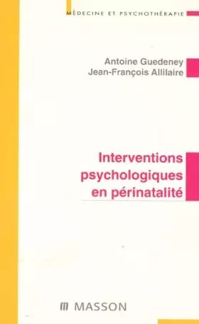 Couverture du produit · Interventions psychologiques en perinatalite