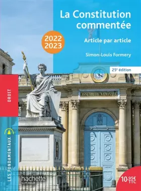Couverture du produit · Fondamentaux - La Constitution commentée 2022-2023