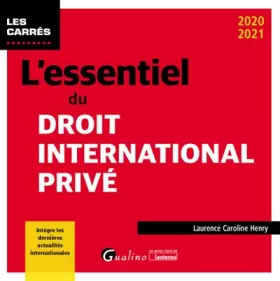 Couverture du produit · L'essentiel du droit international privé: Intègre les dernières actualités internationales