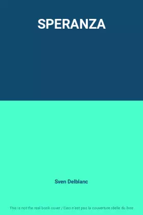 Couverture du produit · SPERANZA