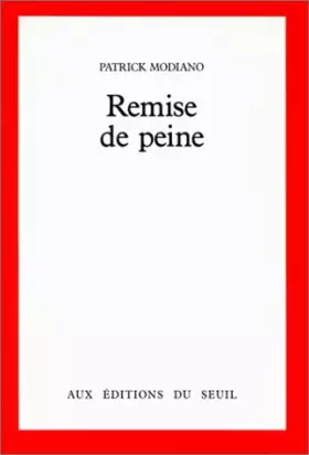 Couverture du produit · Remise de peine