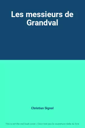 Couverture du produit · Les messieurs de Grandval