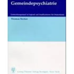 Couverture du produit · Gemeindepsychiatrie: Entwicklungsstand in England und Implikationen für Deutschland
