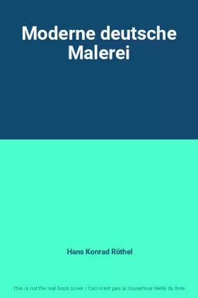 Couverture du produit · Moderne deutsche Malerei
