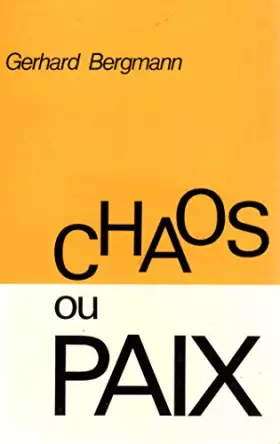 Couverture du produit · chaos ou paix