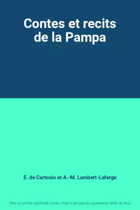 Couverture du produit · Contes et recits de la Pampa