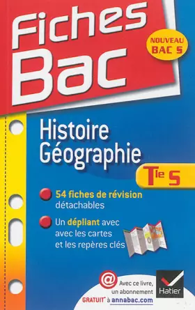 Couverture du produit · Fiches Bac Histoire-Géographie Tle S: fiches de cours - Terminale S