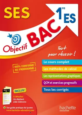 Couverture du produit · Objectif Bac - SES 1ère ES