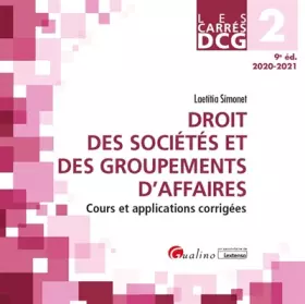 Couverture du produit · Droit des sociétés et des groupements d'affaires DCG 2