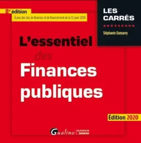 Couverture du produit · L'essentiel des finances publiques