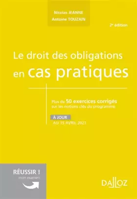 Couverture du produit · Le droit des obligations en cas pratiques