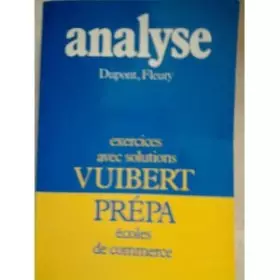 Couverture du produit · Analyse : Exercices avec solutions (Vuibert prépa)