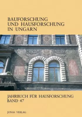 Couverture du produit · Jahrbuch für Hausforschung / Bauforschung und Hausforschung in Ungarn