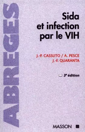 Couverture du produit · Sida et infection par le VIH, 3e édition
