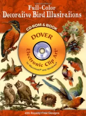Couverture du produit · Full-Color Decorative Bird Illustrations (Dover Electronic Clip Art)
