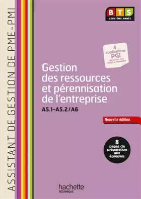 Couverture du produit · Gestion ressources (A5.1 - A5.2 et A6) BTS ASSISTANT PME-PMI - Livre élève - Ed. 2014