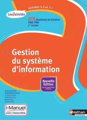 Couverture du produit · Activités 5.3 et 7.1 - Gestion du système d'information