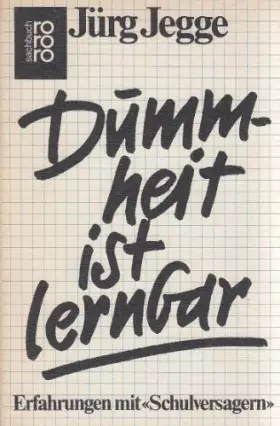 Couverture du produit · Dummheit ist lernbar: Erfahrungen mit "Schulversagern"