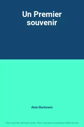 Couverture du produit · Un Premier souvenir