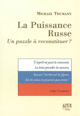 Couverture du produit · La Puissance russe : Un puzzle à reconstituer ?
