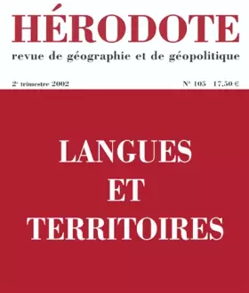 Couverture du produit · Hérodote, numéro 105 : Langues et territoires