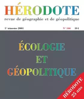 Couverture du produit · Hérodote, numéro 100 : Ecologie et géopolitique en France