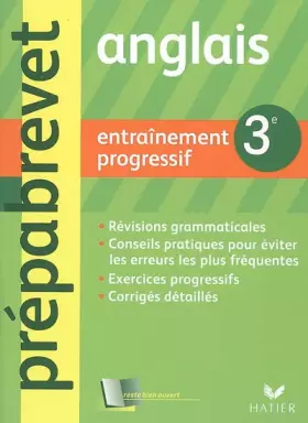 Couverture du produit · Anglais 3e : Entraînement progressif