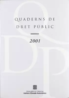 Couverture du produit · Quaderns de dret públic 2001