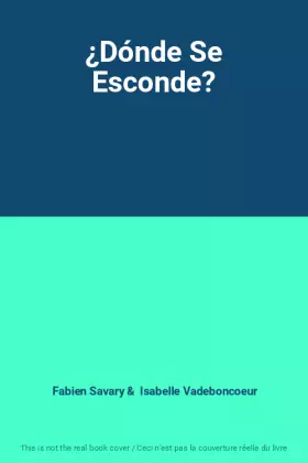 Couverture du produit · ¿Dónde Se Esconde?
