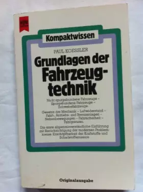 Couverture du produit · Grundlagen der Fahrzeugtechnik.