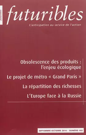 Couverture du produit · Futuribles, N° 402 Septembre-octobre 2014 :