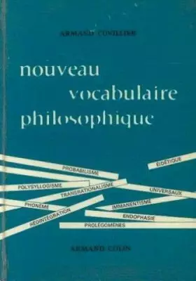 Couverture du produit · Nouveau vocabulaire philosophique avec suppléments