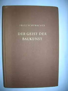 Couverture du produit · Der Geist der Baukunst