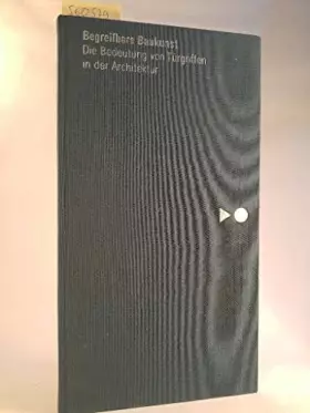 Couverture du produit · Begreifbare Baukunst. Die Bedeutung von Türgriffen in der Architektur