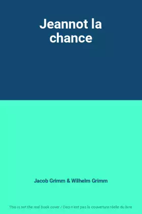 Couverture du produit · Jeannot la chance