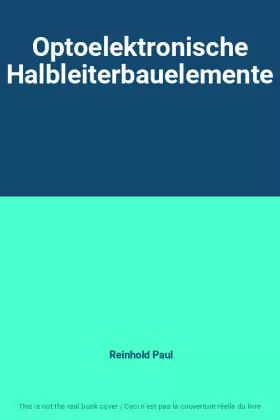 Couverture du produit · Optoelektronische Halbleiterbauelemente