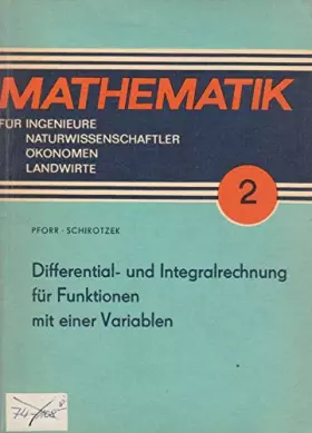 Couverture du produit · Differential- und Integralrechnung für Funktionen mit einer Variablen