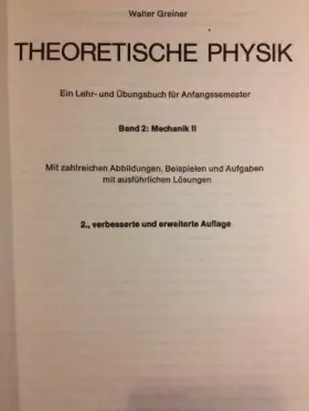 Couverture du produit · Theoretische Physik Band 2: Mechanik II.