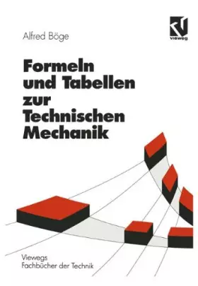 Couverture du produit · Formeln und Tabellen zur Technischen Mechanik (Viewegs Fachbücher der Technik)