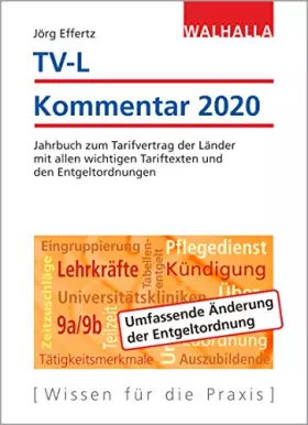 Couverture du produit · TV-L Kommentar 2020: Jahrbuch zum Tarifvertrag der Länder mit allen wichtigen Tariftexten und den Entgeltordnungen