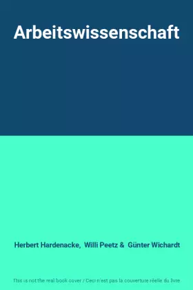 Couverture du produit · Arbeitswissenschaft
